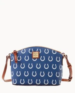 NFL Colts Suki Crossbody Med Wristlet COLTS 19 NFL Colts Suki Crossbody Med Wristlet COLTS -Dooney & Bourke M1696G NJBUPATNCOLT 1