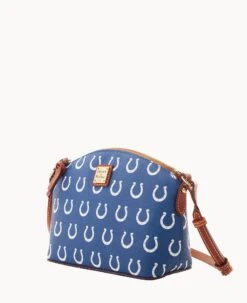 NFL Colts Suki Crossbody Med Wristlet COLTS 20 NFL Colts Suki Crossbody Med Wristlet COLTS -Dooney & Bourke M1696G NJBUPATNCOLT ALT1 1