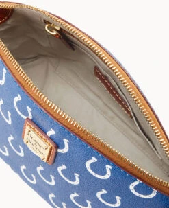 NFL Colts Suki Crossbody Med Wristlet COLTS 15 NFL Colts Suki Crossbody Med Wristlet COLTS -Dooney & Bourke M1696G NJBUPATNCOLT ALT2