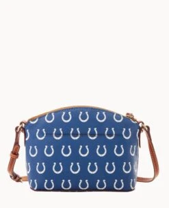 NFL Colts Suki Crossbody Med Wristlet COLTS 22 NFL Colts Suki Crossbody Med Wristlet COLTS -Dooney & Bourke M1696G NJBUPATNCOLT ALT3 1