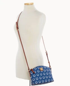 NFL Colts Suki Crossbody Med Wristlet COLTS 18 NFL Colts Suki Crossbody Med Wristlet COLTS -Dooney & Bourke M1696G NJBUPATNCOLT ALT5