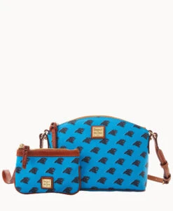 NFL Panthers Suki Crossbody Med Wristlet PANTHERS -Dooney & Bourke M1696G NJBUPATNPANT ALT4