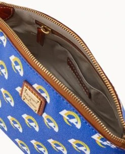 NFL Rams Suki Crossbody Med Wristlet RAMS -Dooney & Bourke M1696G NJBUPATNRAMS ALT2 1