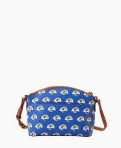 NFL Rams Suki Crossbody Med Wristlet RAMS -Dooney & Bourke M1696G NJBUPATNRAMS ALT3 1