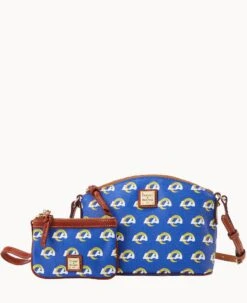 NFL Rams Suki Crossbody Med Wristlet RAMS -Dooney & Bourke M1696G NJBUPATNRAMS ALT5 1