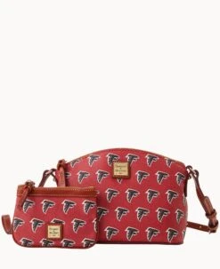 NFL Falcons Suki Crossbody Med Wristlet FALCONS -Dooney & Bourke M1696G NJRDPATNFALC 1
