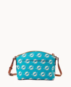 NFL Dolphins Suki Crossbody Med Wristlet DOLPHINS 16 NFL Dolphins Suki Crossbody Med Wristlet DOLPHINS -Dooney & Bourke M1696G NJTQPATNDOLP ALT3