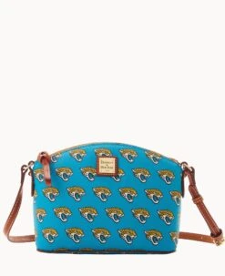 NFL Jaguars Suki Crossbody Med Wristlet JAGUARS -Dooney & Bourke M1696G NJTQPATNJAGU 1