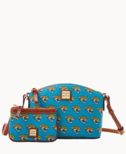 NFL Jaguars Suki Crossbody Med Wristlet JAGUARS -Dooney & Bourke M1696G NJTQPATNJAGU ALT4