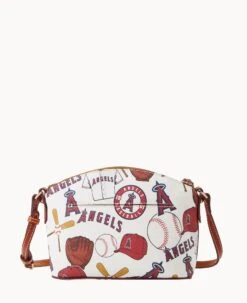 MLB Angels Suki Crossbody Med Wristlet ANGELS -Dooney & Bourke M1696G QUMWPATNANGL ALT3 1