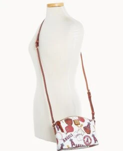 MLB Angels Suki Crossbody Med Wristlet ANGELS -Dooney & Bourke M1696G QUMWPATNANGL ALT4 1