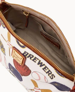 MLB Brewers Suki Crossbody Med Wristlet BREWERS -Dooney & Bourke M1696G QUMWPATNBRWS ALT2