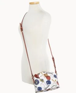 MLB Brewers Suki Crossbody Med Wristlet BREWERS -Dooney & Bourke M1696G QUMWPATNBRWS ALT4 1