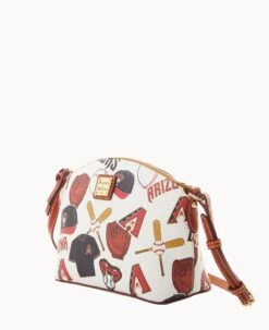 MLB Diamondbacks Suki Crossbody Med Wristlet DIAMONDBACKS 20 MLB Diamondbacks Suki Crossbody Med Wristlet DIAMONDBACKS -Dooney & Bourke M1696G QUMWPATNDBAK ALT1 1