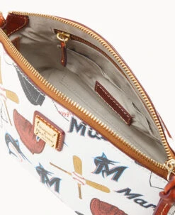 MLB Marlins Suki Crossbody Med Wristlet MARLINS -Dooney & Bourke M1696G QUMWPATNMRLN ALT2