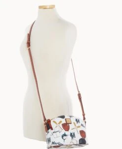 MLB Marlins Suki Crossbody Med Wristlet MARLINS -Dooney & Bourke M1696G QUMWPATNMRLN ALT5 1