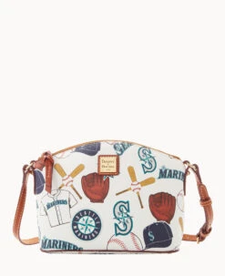 MLB Mariners Suki Crossbody Med Wristlet MARINERS 25 MLB Mariners Suki Crossbody Med Wristlet MARINERS -Dooney & Bourke M1696G QUMWPATNMRNR 2