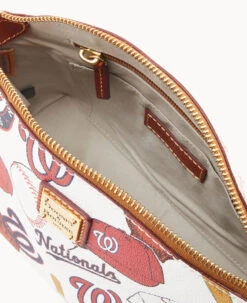 MLB Nationals Suki Crossbody Med Wristlet NATIONALS 15 MLB Nationals Suki Crossbody Med Wristlet NATIONALS -Dooney & Bourke M1696G QUMWPATNNTNL ALT2