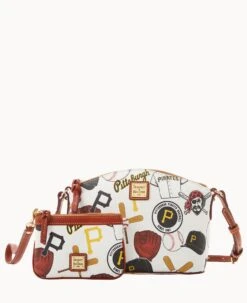 MLB Pirates Suki Crossbody Med Wristlet PIRATES -Dooney & Bourke M1696G QUMWPATNPRAT 1