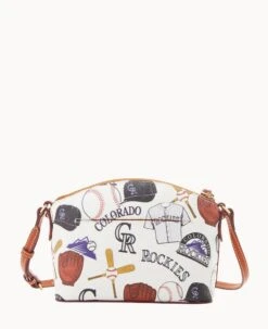 MLB Rockies Suki Crossbody Med Wristlet ROCKIES -Dooney & Bourke M1696G QUMWPATNROKI ALT3 1