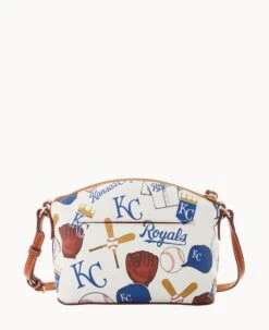 MLB Royals Suki Crossbody Med Wristlet ROYALS -Dooney & Bourke M1696G QUMWPATNRYLS ALT3 1