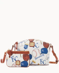 MLB Royals Suki Crossbody Med Wristlet ROYALS -Dooney & Bourke M1696G QUMWPATNRYLS ALT4