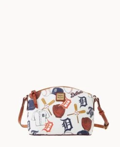 MLB Tigers Suki Crossbody Med Wristlet TIGERS 16 MLB Tigers Suki Crossbody Med Wristlet TIGERS -Dooney & Bourke M1696G QUMWPATNTGRS 1