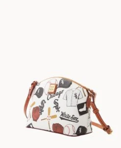 MLB White Sox Suki Crossbody Med Wristlet WHITE SOX -Dooney & Bourke M1696G QUMWPATNWHSX ALT1 1