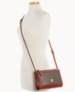 Pebble Grain Zip Crossbody With Small Coin Case Elephant -Dooney & Bourke M1746G P1ELPATN ALT4 1