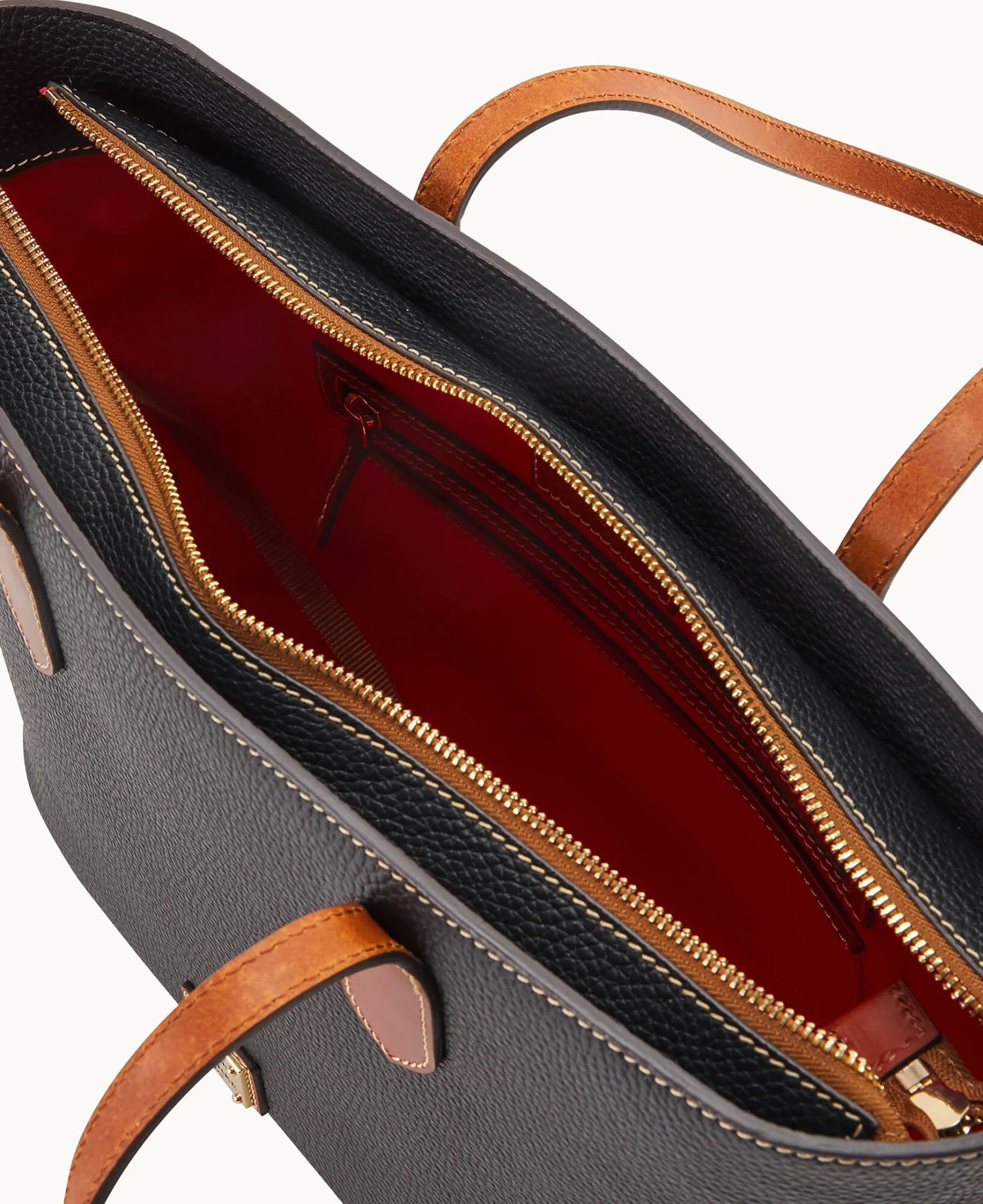 Pebble Grain Tote With Medium Wristlet Black 8 Pebble Grain Tote With Medium Wristlet Black - Image 8