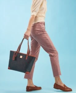 Ostrich Charleston Bone -Dooney & Bourke OT592 ILD lifestyle 1