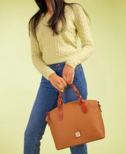 Pebble Grain Celeste Satchel Black -Dooney & Bourke R1299 ILD lifestyle 1