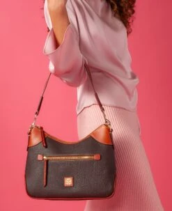 Pebble Grain Hobo Brown Tmoro -Dooney & Bourke R1957A ILD lifestyle 1