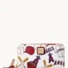 MLB Angels Large Zip Around Wristlet ANGELS