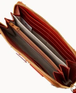 MLB Angels Large Zip Around Wristlet ANGELS -Dooney & Bourke W0126G QUMWPATNANGL ALT2 1