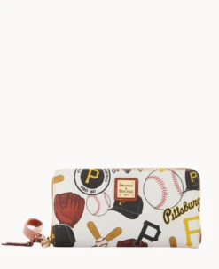 MLB Pirates Large Zip Around Wristlet PIRATES -Dooney & Bourke W0126G QUMWPATNPRAT 2