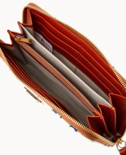 MLB Royals Large Zip Around Wristlet Royals -Dooney & Bourke W0126G QUMWPATNRYLS ALT2