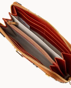 MLB White Sox Large Zip Around Wristlet WHITE SOX -Dooney & Bourke W0126G QUMWPATNWHSX ALT2