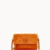 Florentine Foldover Zip Crossbody Natural