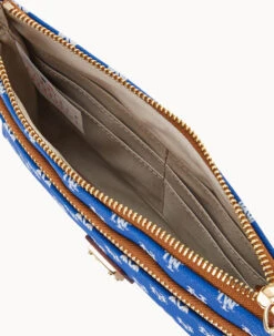 MLB Mets Double Zip Wristlet New York Mets -Dooney & Bourke W0174G MJBUPATNMETS ALT2