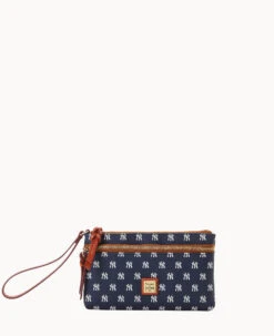 MLB Yankees Double Zip Wristlet New York Yankees -Dooney & Bourke W0174G MJNVPATNYANK 2