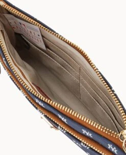 MLB Yankees Double Zip Wristlet New York Yankees -Dooney & Bourke W0174G MJNVPATNYANK ALT2 1