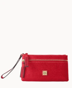 Saffiano Double Zip Wristlet Tomato 38 Saffiano Double Zip Wristlet Tomato -Dooney & Bourke W0174G SIRDSIRD