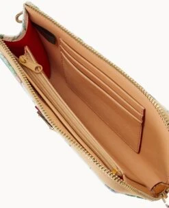 Botanical Collection Folded Zip Wristlet White -Dooney & Bourke W0177G BZWHSVNA ALT2 1