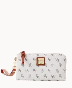 Gretta Folded Zip Wristlet Bone 21 Gretta Folded Zip Wristlet Bone -Dooney & Bourke W0177G NGBOPATN 1
