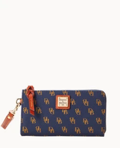 Gretta Folded Zip Wristlet Bone 30 Gretta Folded Zip Wristlet Bone -Dooney & Bourke W0177G NGNVPATN