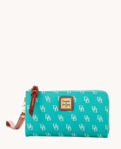 Gretta Folded Zip Wristlet Bone 31 Gretta Folded Zip Wristlet Bone -Dooney & Bourke W0177G NGSEPATN