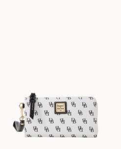 Gretta Folded Zip Wristlet Bone 33 Gretta Folded Zip Wristlet Bone -Dooney & Bourke W0177G NGWHPABL