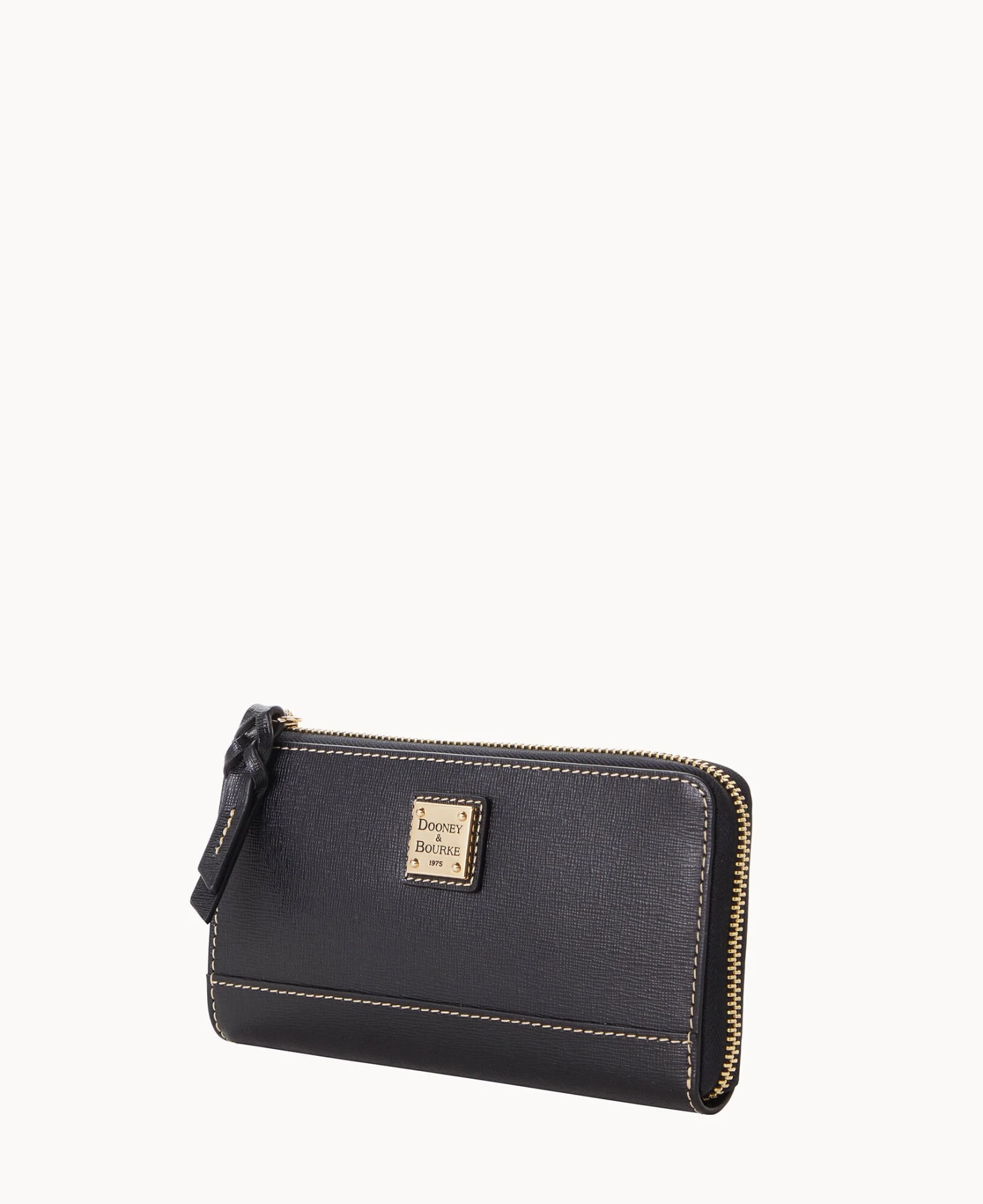 Saffiano Folded Zip Wristlet Black 7 Saffiano Folded Zip Wristlet Black - Image 7
