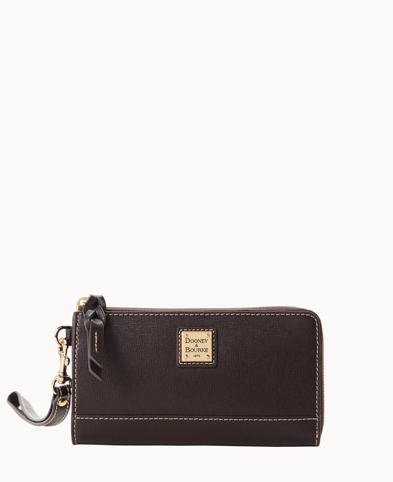 Saffiano Folded Zip Wristlet Black 11 Saffiano Folded Zip Wristlet Black - Image 11